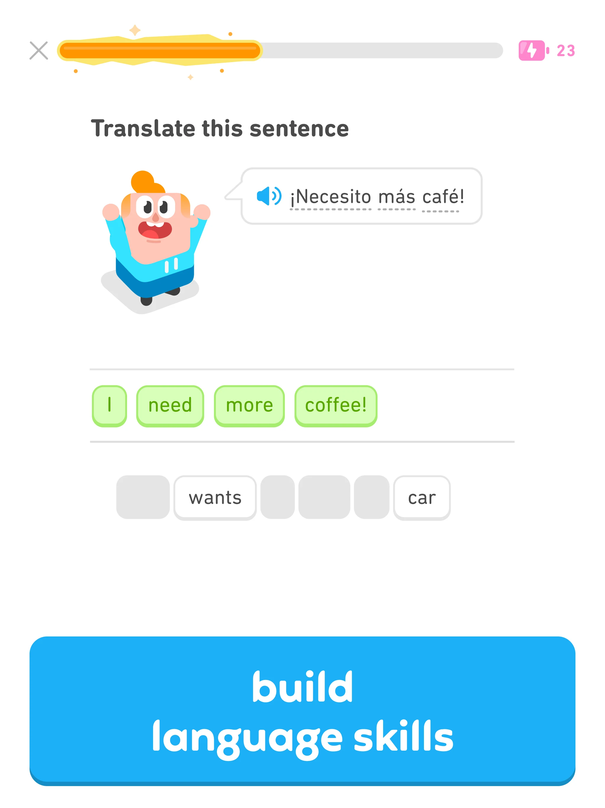 Duolingo: Ngoại ngữ & Cờ vua screenshot